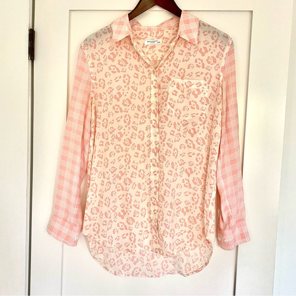 Equipment 100% Silk Button Down Dress Shirt - Size XS